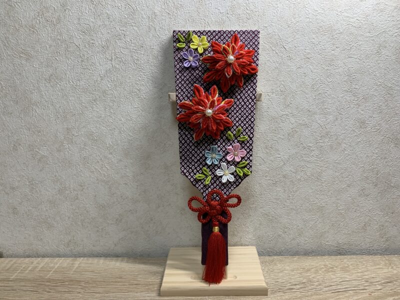 つまみ細工の羽子板