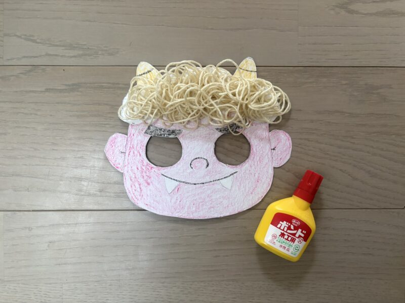 鬼のお面の作り方２