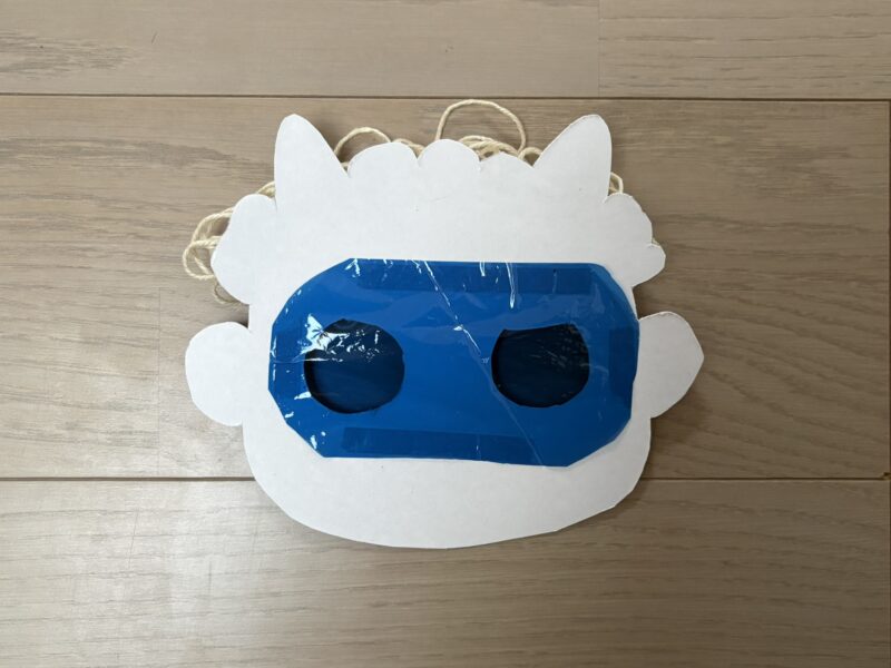 鬼のお面の作り方3