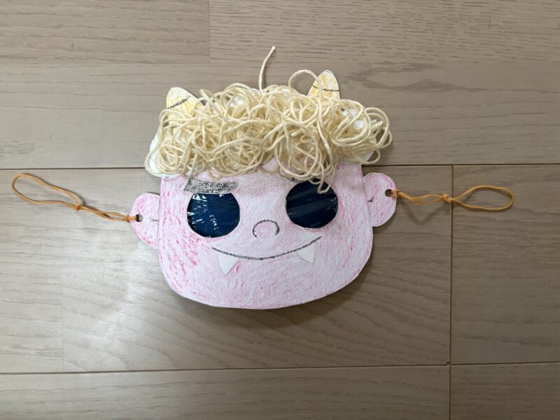 鬼のお面の作り方【完成】