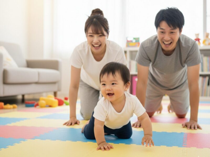 はいはいする赤ちゃん