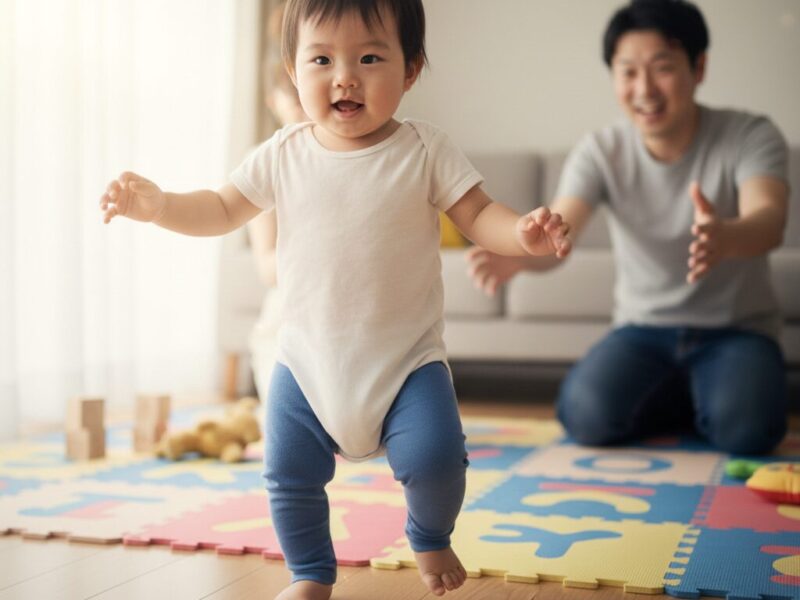 歩き始めた赤ちゃん