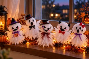 ハロウィン　おばけ　工作