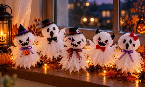 ハロウィン　おばけ　工作
