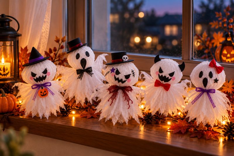 ハロウィン　おばけ　工作